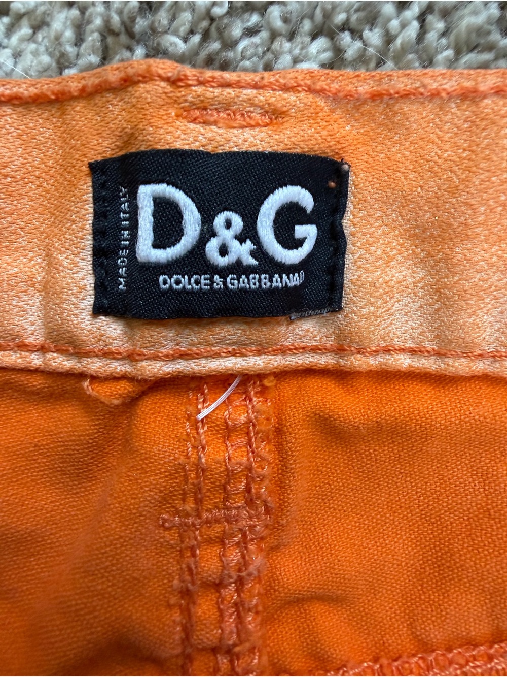 Dolce and Cabana High Rise Ombre Orange Denim Shorts - Picture 3 of 4